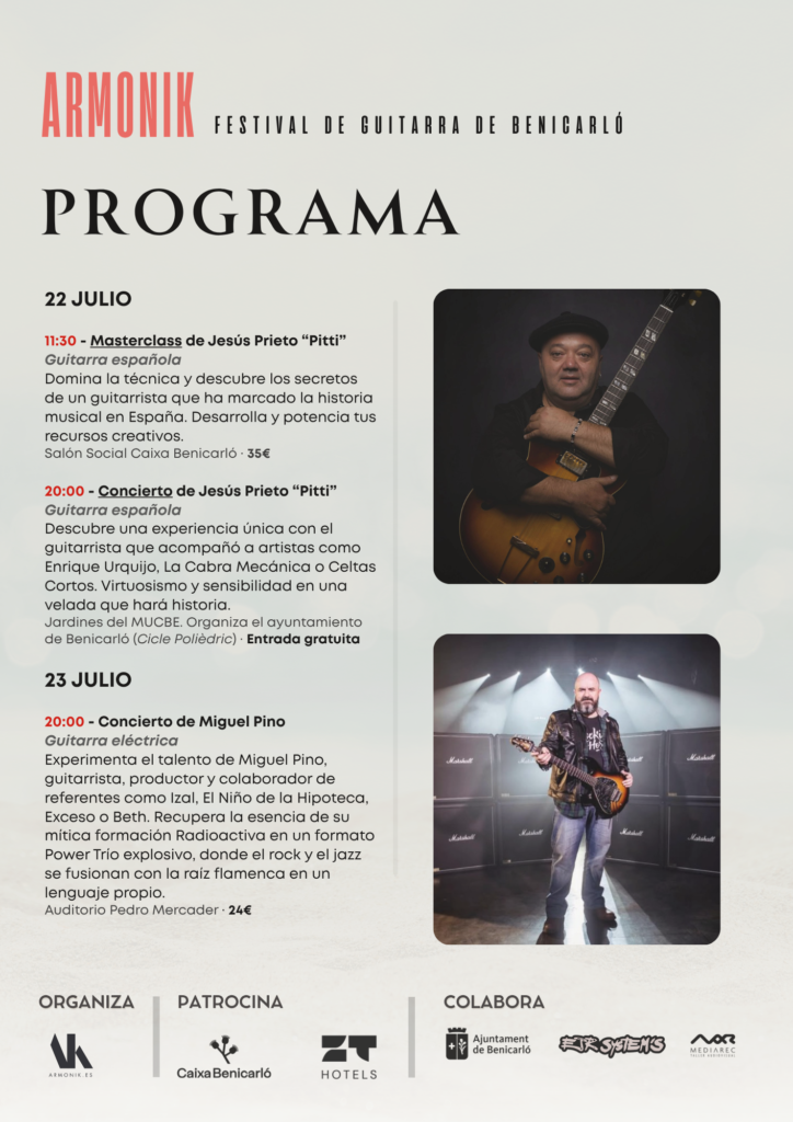 Programa festival de guitarra Benicarló